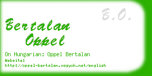 bertalan oppel business card